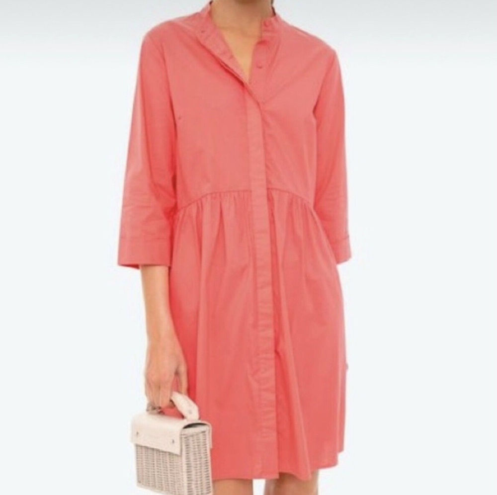Tuckernuck Shirt Pink Poppy Short Sleeve Mini Dress XXS